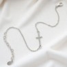 Bracelet en argent 925°/°° ajustable avec croix OZ (1.67 g) Livré en boite