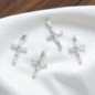 Croix en argent 925°/°° avec OZ H 1.9 cm (0.81 g) Livré en boite