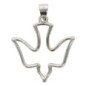 Pendentif colombe ajouré en argent 925 °/°° H. 2 cm. (1.08 g) Livré en boite