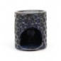 Brûle-parfum en céramique décor en relief, H 7,5 cm, Ø 6.50 cm. LOT DE 20 ASSORTIS