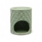 Brûle-parfum en céramique décor en relief, H 7,5 cm, Ø 6.50 cm. LOT DE 20 ASSORTIS