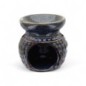 Brûle-parfum en céramique décor en relief, H 7,5 cm, Ø 7 cm LOT DE 20 ASSORTIS