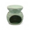 Brûle-parfum en céramique décor en relief, H 7,5 cm, Ø 7 cm LOT DE 20 ASSORTIS