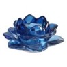 Bougeoir en verre forme fleur de lotus Ø 11 cm