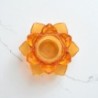 Bougeoir en verre forme fleur de lotus Ø 11 cm
