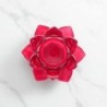 Bougeoir en verre forme fleur de lotus Ø 11 cm