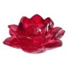 Bougeoir en verre forme fleur de lotus Ø 11 cm