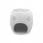 Brûle-parfum en céramique décor ange, H 8,5 cm, Ø 7,5 cm. Lot de 4 assortis