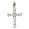 Croix en argent 925°/°° et OZ H 1.9 cm (1.3 g). Livré en boite