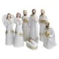 Crèche en résine 7 personnages H 25 cm