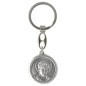 Porte clés argentée de Saint Carlo Acutis Ø 3 cm