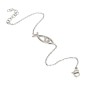 Bracelet ajustable en acier inoxydable avec l’Ictus de couleur argentée.