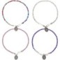 Bracelet tennis en metal avec pierres OZ. Existe de differentes couleurs.