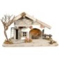 Cabane en bois de pin lumineuse, décor naturel. H. 22 x L 39.50 cm. ( piles non fournies)