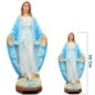 Statue en Fibre de verre, intérieur et extérieur de la Vierge Miraculeuse en couleur. H 100 cm