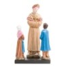 Statue de Notre-Dame de La Salette en conversation, en résine peinte à la main. H. 12 cm.