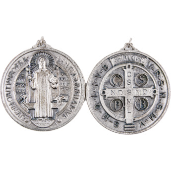 Médaille de Saint Benoît en Métal - 3.6 cm