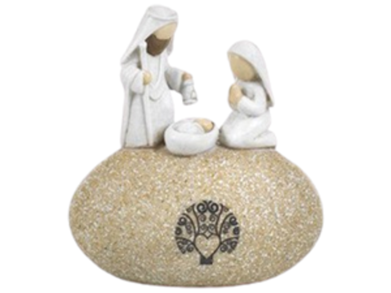 Nativité sur rocher H. 9,9 cm