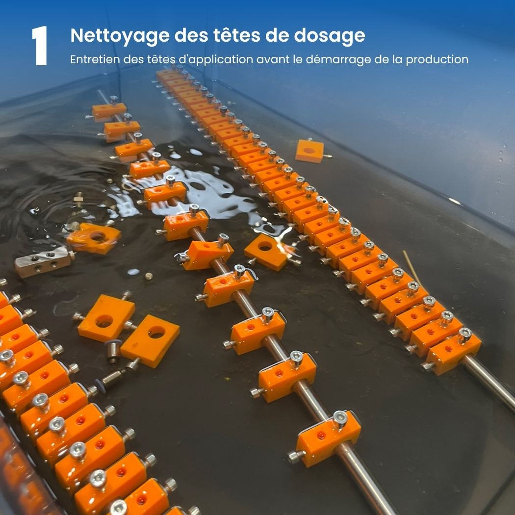 Nettoyage des têtes de dosage